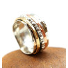 Bague martelée anti stress - Mosaik bijoux indiens