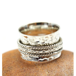 Bague épaisse argent anti...