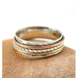 Bague fine anti stress 3...