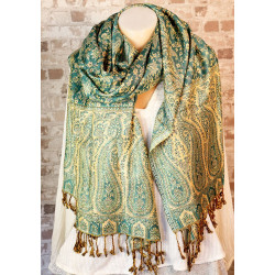 Etole beige et turquoise -...