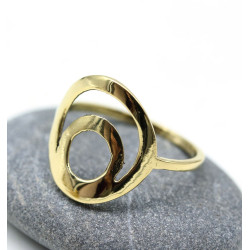 Bague fine dorée - Mosaik...