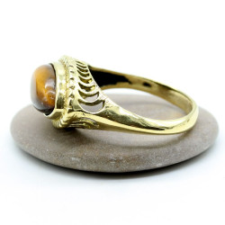 Bague laiton doré oeil de...