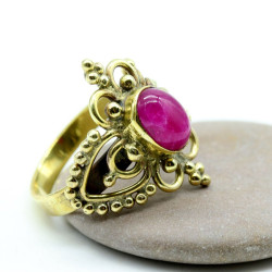 Bague dorée travaillée...