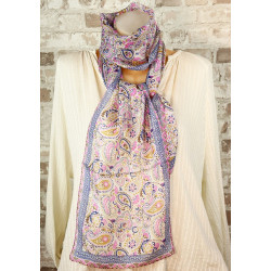 Foulard en soie bohème -...