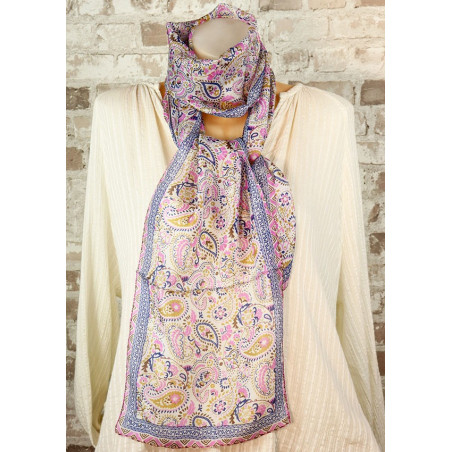Foulard en soie bohème - Mosaik bijoux indiens