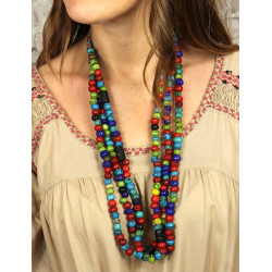 Collier 3 rangs perles...