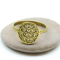 Bague fleur de vie - Mosaik bijoux indiens