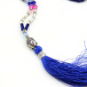 Collier mala bleu - Mosaik bijoux indiens