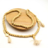 Mala perles bois clair - Mosaik bijoux indiens