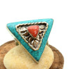 Bague ethnique triangle Mosaik Bijoux Indiens - 1