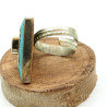 Bague ethnique triangle Mosaik Bijoux Indiens - 3