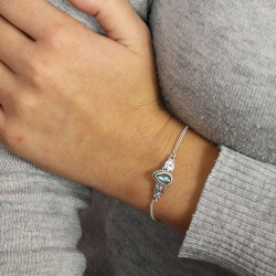 Bracelet labradorite -...