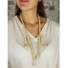 Mala perles en bois - Mosaik bijoux indiens
