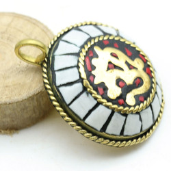 Pendentif etnique aum -...