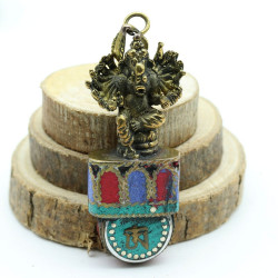 pendentif ganesh tibetain -...