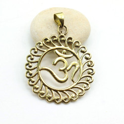 Pendentif doré Aum - Mosaik...