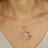 Pendentif argent lotus - Mosaik bijoux indiens