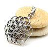 Pendentif ethnique graine de vie en argent - Mosaik bijoux indiens