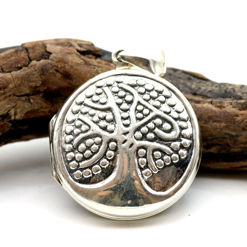 Pendentif arbre de vie boite Mosaik Bijoux Indiens - 1