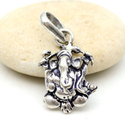 Petit pendentif argent Ganesh - Mosaik bijoux indiens