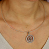 Pendentif argent ethnique yantra - Mosaik bijoux indiens