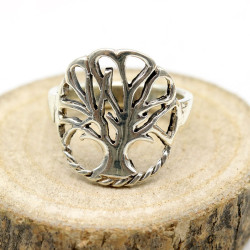 Bague travaillée arbre de...
