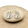 Petite boucle d'oreille lotus - Mosaik bijoux indiens