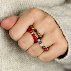 Petite bague pierre semi...