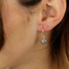 boucle d'oreille arbre de vie argent - Mosaik bijoux indiens