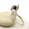 Bague diadème en argent - Mosaik bijoux indiens