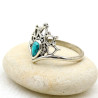 Bague bohème et pierre turquoise - Mosaik bijoux indiens