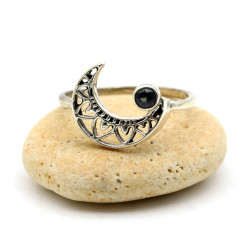 Bague croissant de lune en...