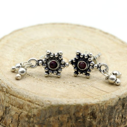 Clou d'oreille argent...