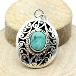 Pendentif argent ethnique...