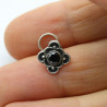 boucle de nez argent fleur - Mosaik bijoux indiens
