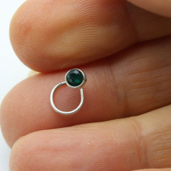 Boucle de nez verte -...