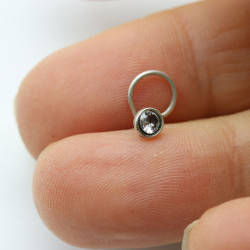 Boucle de nez strass argent...