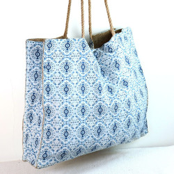 Grand sac de plage bohème -...