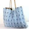 Sac indien en coton bleu - Mosaik bijoux indiens