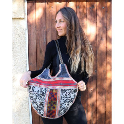 Sac indien brodé bohème -...