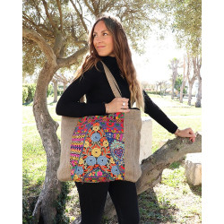 Sac brodé ethnique - Mosaik...