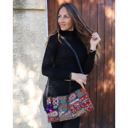 Sac bohème tissu indien -...