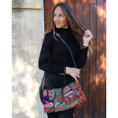Sac bohème tissu indien - Mosaik bijoux indiens