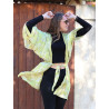 Kimono ethnique en soie fluide - Mosaik bijoux indiens