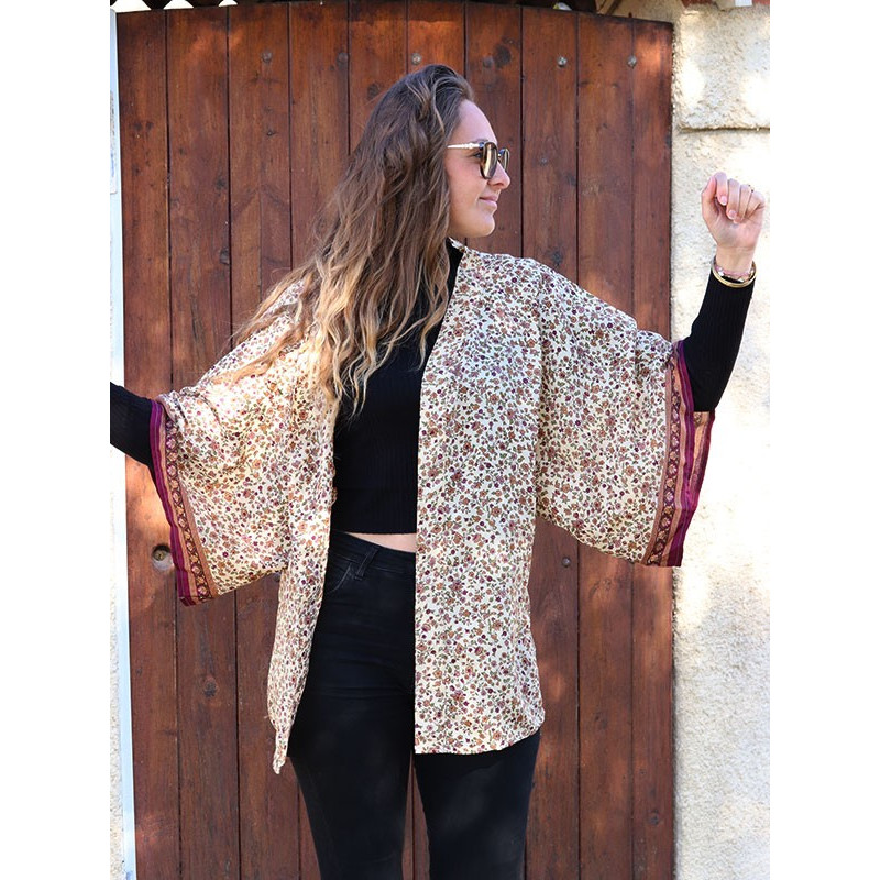 Kimono indien fluide - Mosaik bijoux indiens