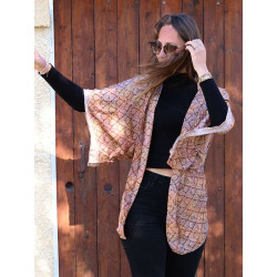 Kimono fluide bohème -...