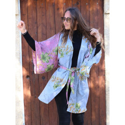 Kimono en soie bohème - Mosaik bijoux indiens