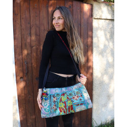 Sac bandoulière bleu indien - Mosaik bijoux indiens