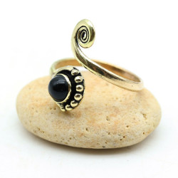 Bague de pied onyx noir en...