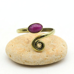 Bague de pied fine dorée -...